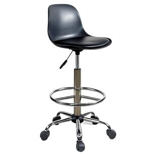 靠背高脚凳简约酒吧凳前台收银凳子家用高凳工作椅升降吧台椅滑轮