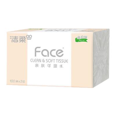 洁柔粉face100抽无香抽纸