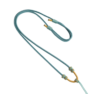 思怀黄金吊坠绳子项链绳全手工编织可调节挂绳高货翡翠毛衣链绳