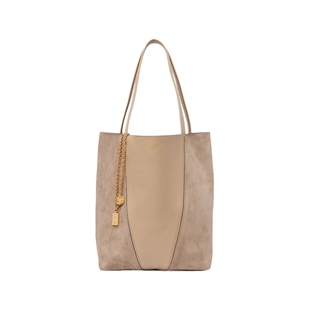 【礼物】Chloe蔻依 CHLOÉ SPIN粒面与绒面皮革托特包