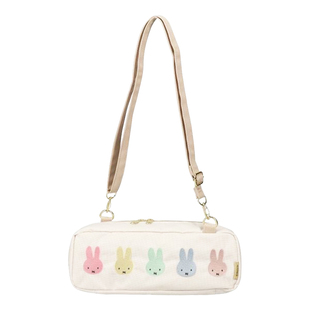 日本进口miffy米菲兔刺绣背包斜挎单肩手拎 应援棒夹板卷发棒收纳