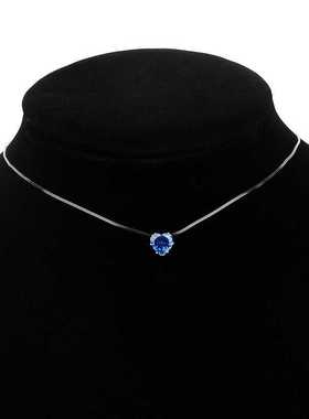 抖音红宝石隐形透明鱼线锁骨链