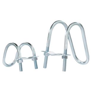 镀锌十字管卡扣件钢管连接件抱箍U型螺栓脚手架固定卡箍双U型螺丝