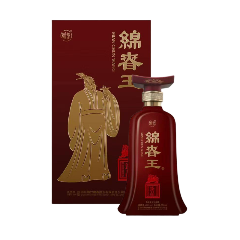 绵春王臻品浓香型48度礼盒单瓶装