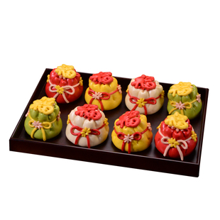 胶东花饽饽花样馒头手工福袋馒头福字生日节日山东花馍馍祝寿礼盒