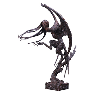 末那末匠丨Forest Rogers《鬼神志：羽人》东方美学艺术雕像铜像