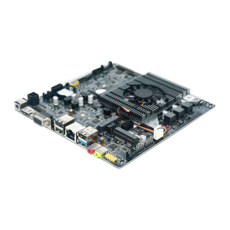 全新itx主板双网6串 5SATA NAS存储黑群晖主板一体机工控主板LVDS