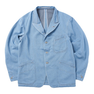 MOTIV/MotivMfg 新品丹宁戗驳领洋服工装夹克外套男RADIANCE-Blue