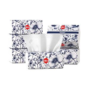 U先漫花国风抽式抽纸卫生纸巾纸抽整箱家用实惠餐巾面巾擦手大包