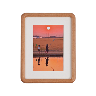 实木圆角相框创意洗相片框儿童婚纱摄影摆台挂墙68寸10寸A4正方形