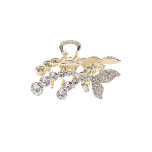 半扎发小抓夹女发卡后脑勺珍珠水钻小号鲨鱼夹网红2026年新款发夹