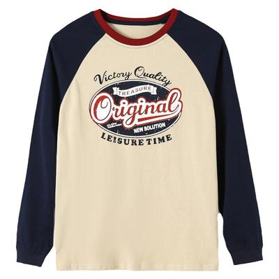 蘑菇兔胖男童t恤长袖棉2023新款