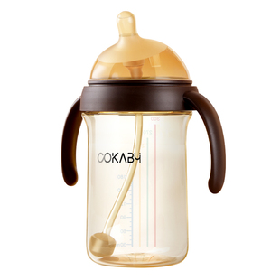 断奶大奶瓶6个月一岁以上宝宝婴儿专用重力球吸管ppsu仿母乳实感