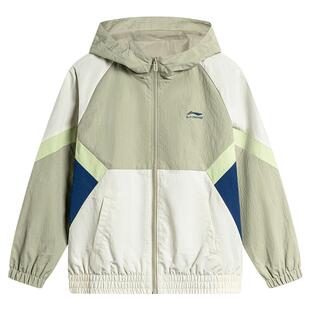 李宁小女孩外套儿童新款秋冬款女童装中大童男风衣秋装薄款运动服