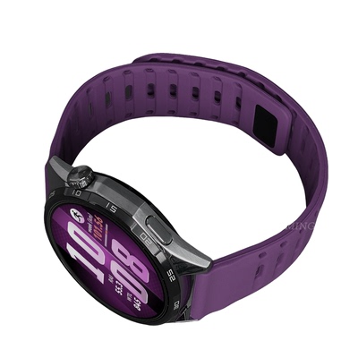 鸣铎适用华为GT磁吸透气硅胶表带