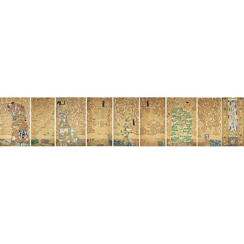 九幅作品克里姆特超高清油画原版作品临摹装饰画喷绘图片素材