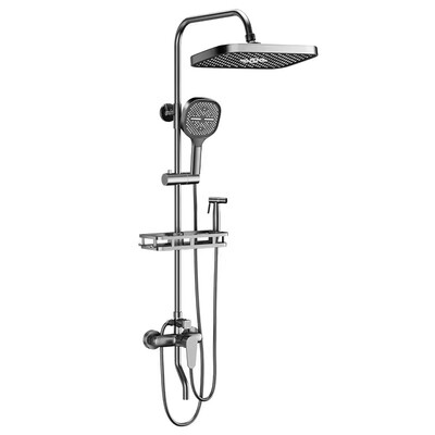 正品九牧王全铜淋浴花洒套装