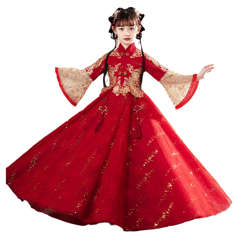 爱贝佳春秋款中国风古风汉服裙