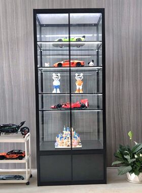 乐高手办展示柜模型玩具玻璃展柜收纳轻奢高达模型玻璃展示柜