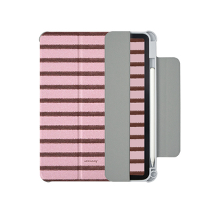 Ufology原创粉棕条纹适用ipadair6保护壳pro11寸平板mini6保护套air4/5磁吸全包air3笔槽13寸苹果7/8/9/10代