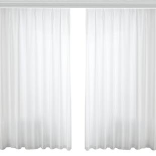 幻影纱白色皇冠纱客厅卧室阳台飘窗纱帘窗纱窗帘白纱帘透光不透人