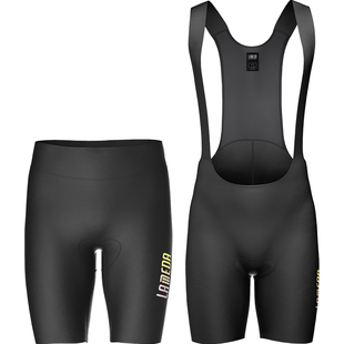 兰帕达 皓月男士骑行裤五分短裤背带裤夏季公路车自行车单车裤子