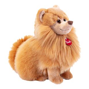 意大利trudi博美犬饼干可爱狗公仔毛绒玩具狗玩偶生日礼物送女友