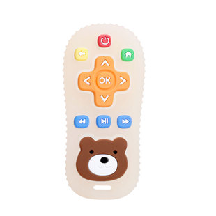 马博士遥控器牙胶婴儿磨牙棒小月龄玩具咬胶4个月宝宝硅胶可啃咬