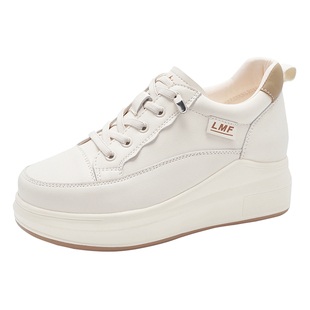 内增高小白鞋女2026新款厚底松糕休闲鞋百搭小码34小个子增高单鞋