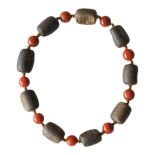 大仙的串儿《锦年》海南绿奇楠沉香手串南红手链小众精致原创设计