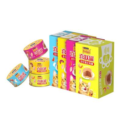 【自营】喜跃全价猫罐头湿粮成猫幼猫慕斯主食罐无谷营养美味24罐