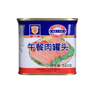 上海梅林午餐肉340g开罐即食肉制品火腿罐头猪肉三明治经典火锅