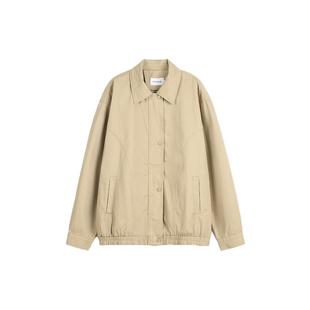 卡其色翻领工装夹克男生新款秋季外套加厚保暖上衣休闲冬装棉服男