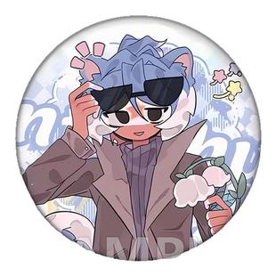 国拟五常ch瓷霓虹美英动漫周边徽章吧唧谷子痛包挂件胸针装饰礼物