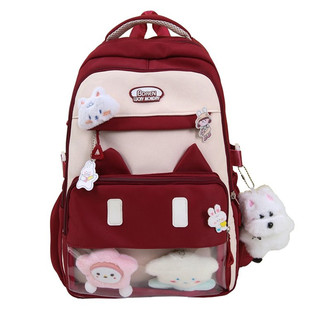 新款书包初中女生高颜值痛包可爱小学生三到六年级大容量双肩包女