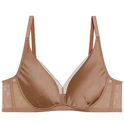 爱慕本命年红色真丝文胸