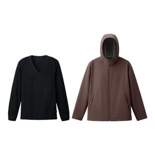 蕉下男士三合一氢绒软壳外套防风雨高暖户外运动风保暖冲锋衣内胆