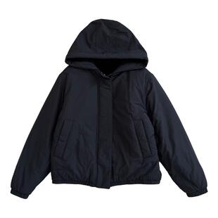 非市场货！@lberni双面穿羊羔毛抓绒飞行员夹克女士厚实连帽外套