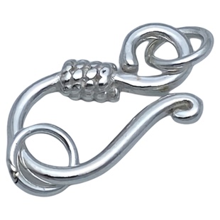 925纯银双圈问号扣S挂钩扣项链手链手串编绳连接扣收尾扣DIY配件