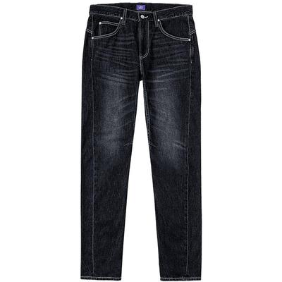 【张凌赫代言】Lee商场同款25秋冬新舒适中腰锥形深蓝男牛仔裤潮