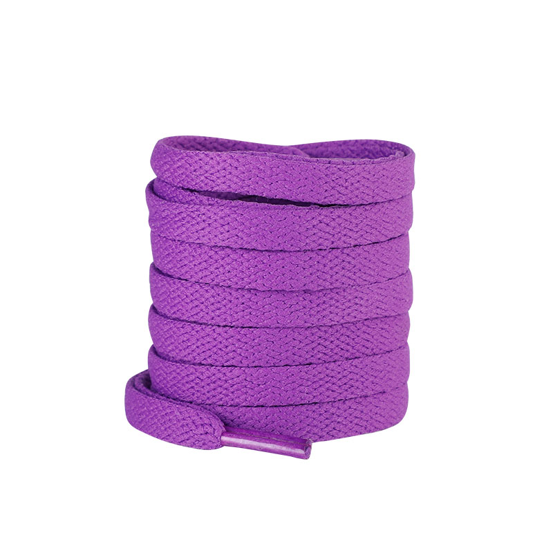 紫色鞋带扁平圆粗浅淡扎染丝绸带空军德训老爹运动帆布板男女款绳