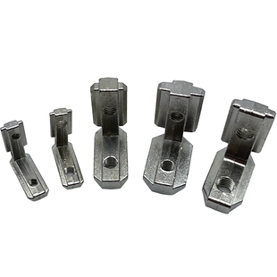 内置角槽连接件4040/3030/2020/4545铝型材配件L型直角固定欧国标