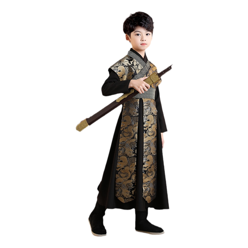 2024年汉服男童帅气侠客服春秋季