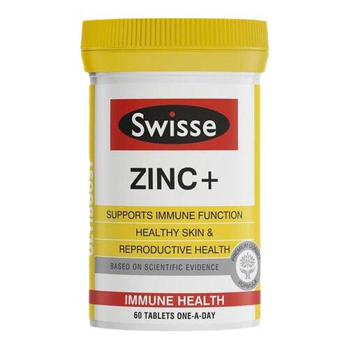 Swisse锌+片 60片维护免疫系统 促进皮肤健康 成人锌片
