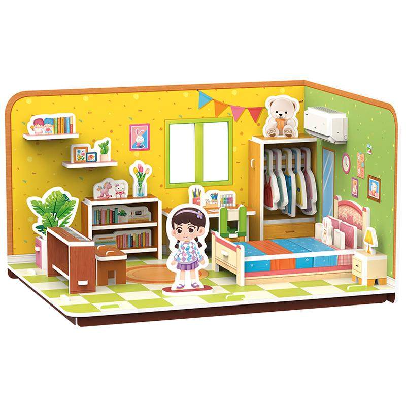 立体拼拼乐3d模型趣味迷你小屋