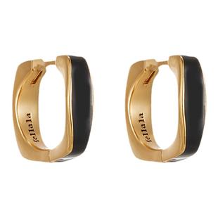 Fellala/翡拉拉「华彩缎带」原创轻奢耳饰珐琅耳环送女友新年礼物