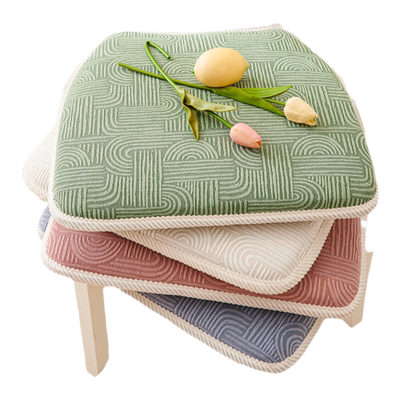 提花雪尼尔椅子垫秋冬加厚