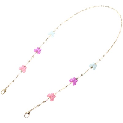 蝴蝶眼镜挂链儿童墨镜链防丢绳女