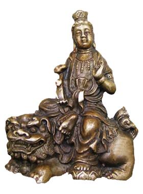 文殊普贤菩萨释迦摩尼汽车摆件