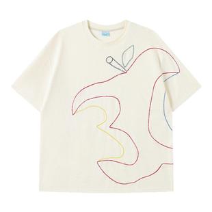 CryingCenter 3C苹果毛巾锁链绣T恤 哭喊中心